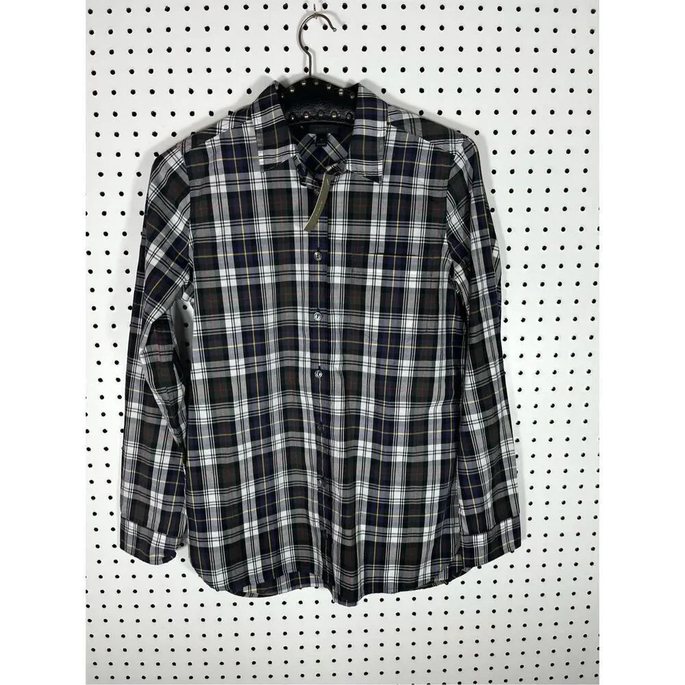 J.Crew button down plaid shirt size 4